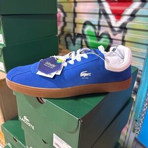 Lacoste Royal Blue Sneakers with White Laces
